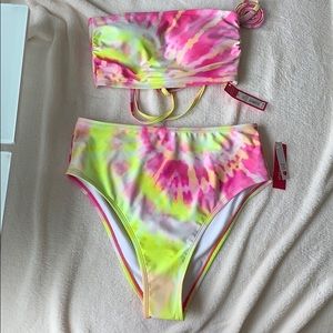 Xhiliartion tie dye bikini nwt